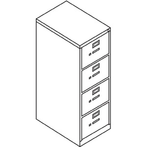 HON 310 Series 4-Drawer Vertical File - HON314PQ - Shoplet.com