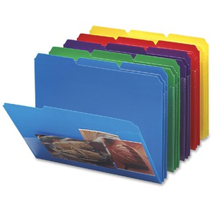 Smead Color Top Tab Poly Slash Pocket Folders - SMD10540 - Shoplet.com