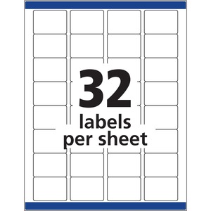 Avery ID Labels, Sure Feed, 1-1/4