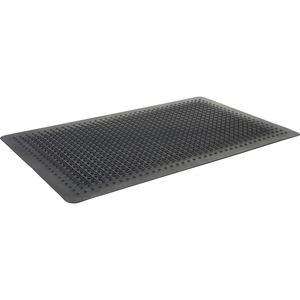 Genuine Joe Soft Step Vinyl Anti-Fatigue Mats - Black