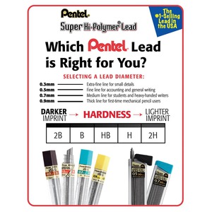 pentel lead refills hardness