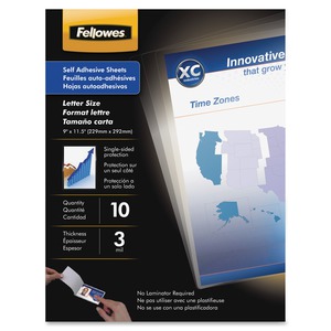 laminating 3mil fellowes adhesive sheets self pack letter sheet supported type