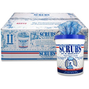 SCRUBS In-A-Bucket Hand Cleaner Towels - ITW42272CT - Shoplet.com