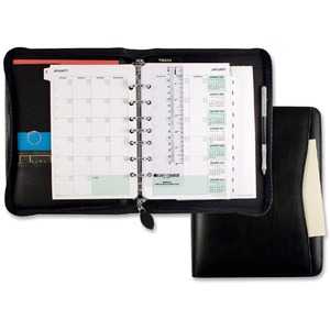 DAYTIMER'S INC. Day-Timer Bonded Leather Zip Planner Starter Set ...