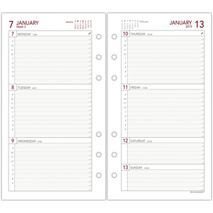 Day Runner,inc. Day Runner 2-page-per-week Weekly Planner Refill Pages 