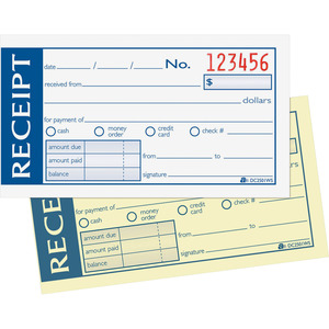 Adams Money/rent Receipt Books - ABFDC2501WS - Shoplet.com