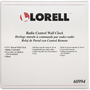 controlled lorell clock radio analog quartz