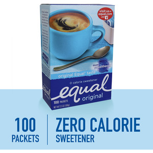 Equal Zero Calorie Original Sweetener Packets - MRINUT810931 - Shoplet.com