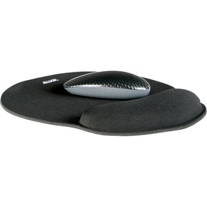 Memory Foam Mouse Pad Mat with Wrist Rest (Black)