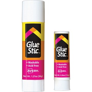 Avery Glue Stick, White, 0.26 oz., Washable, Nontoxic, 6 Permanent Glue  Sticks (98095) 