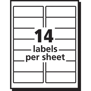 Avery Address Labels, Sure Feed, 1-1/3