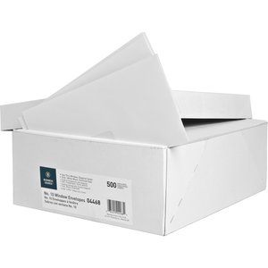 Business Source No. 10 Business Envelopes - 24 Lb White Wove, Security Tinted, Self-Seal Peel & Close - Box Of 500 - View #12