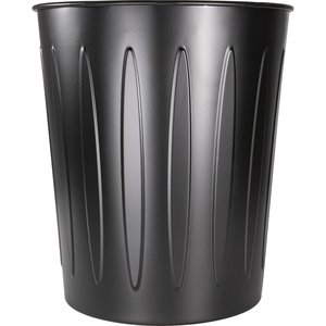 Genuine Joe Steel 6 Gallon Office Fire-safe Trash Can - 6 Gal Capacity Fire Safe Sturdy 14 Height X 13 Depth Metal Black 1 Each Bundle 2