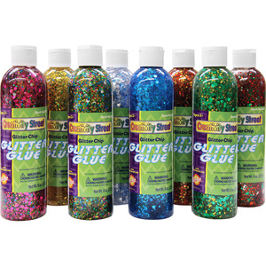 Creativity Street Classroom Size Glitter Chips - Craft, Classroom - 8 / Box - Assorted Creativity Street Classroom Size Glitter Chips - Craft, Classroom - 8 / Box - Assorted