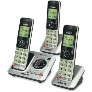 VTech CS6629-3 DECT 6.0 Expandable Cordless Phone with Answering System ...