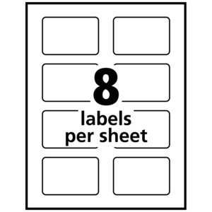 Avery Glossy Clear Labels -Sure Feed Technology - AVE22822 - Shoplet.com