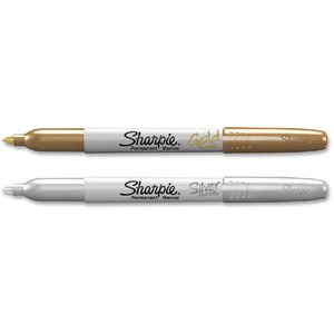 sharpie permanent metallic markers marker point fine alcohol ink based silver gold