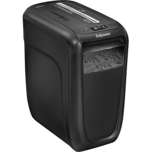 Basics 6-Sheet Cross-Cut Paper and Credit Card Shredder Bundle with Fellowes Powershred Performance Oil Clear 12 oz