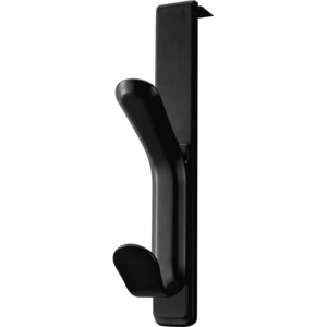 Lorell Over-the-panel Double Coat Hook - for Coat, Garment - Plastic - Black - 1 Each Lorell Over-the-panel Double Coat Hook - for Coat, Garment - Plastic - Black - 1 Each