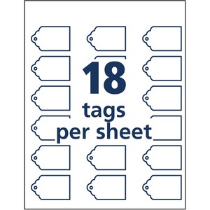 Avery Printable Tags - Scallop Edge - AVE22848 - Shoplet.com