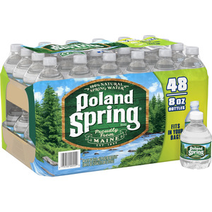 Poland Spring - Spring Water - 8 oz (48 Plastic Bottles)