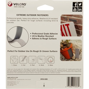 VELCRO Brand - Industrial Strength Indoor & Outdoor Use Superior Holding  Power on Smooth Surfaces Size 10ft x 2in Tape, White - Pack of 1