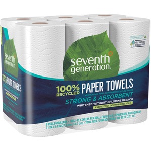 paper seventh recycled generation towels ply sheets roll