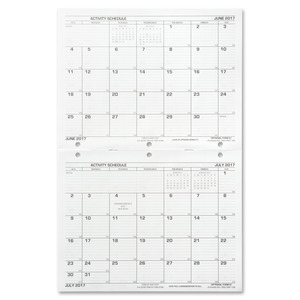 Unicor Fed Flip Style Activity Schedule Calendar - UCR5453727 - Shoplet.com