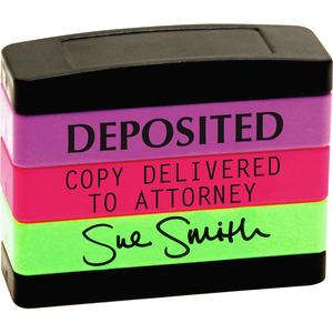 StackSTAMP Custom Pre-Inked Stack Stamp - USSSK08LG - Shoplet.com