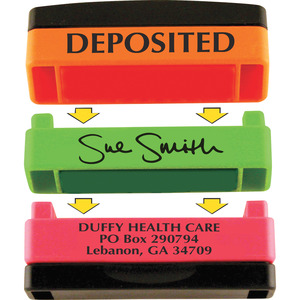StackSTAMP Custom Pre-Inked Stack Stamp - USSSK08LG - Shoplet.com