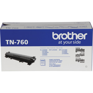 Brother Genuine TN-760 High Yield Toner Cartridge - Black - BRTTN760 - Shoplet.com