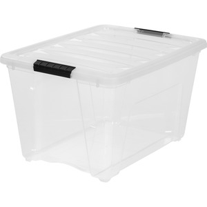 IRIS Stackable Clear Storage Boxes - IRS100245 - Shoplet.com