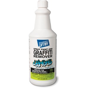 Mtsenbcker's Lift Off Spray Paint/Graffiti Remover - 32 fl oz (1 quart) - 6 / Carton - Environmentally Friendly, Water Based - White Mtsenbcker's Lift Off Spray Paint/Graffiti Remover - 32 fl oz (1 quart) - 6 / Carton - Environmentally Friendly, Water Based - White