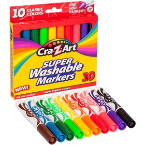 Cra-Z-Art Washable Broadline Markers - CZA1000224 - Shoplet.com