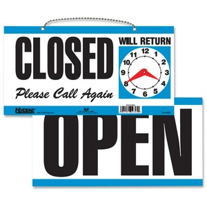 Headline Signs OPEN/CLOSED 2-sided Sign - HDS9395 - Shoplet.com