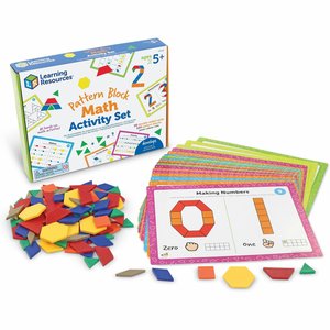 Learning Resources Pattern Block Math Activity Set - LRNLER6135 ...