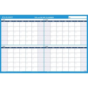 At-A-Glance 90/120-Day Erasable Wall Planner - AAGPM23928 - Shoplet.com