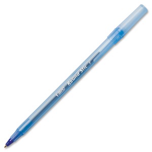 Bic Round Stic Ballpoint Pens - Bicgsf11be - Shoplet.com