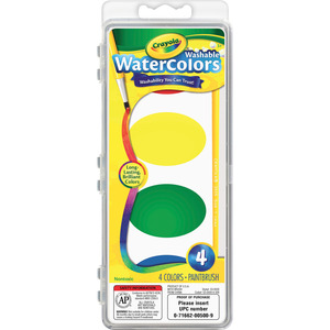 Crayola Washable Nontoxic 4 Watercolor Set (530500)