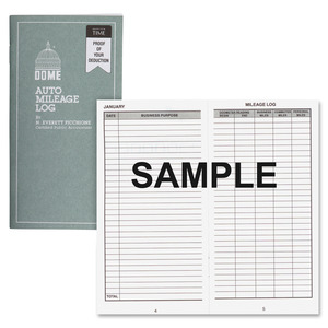 Dome Publishing Auto Mileage Log Book (Case Of 25) - Undated 12-Month Forms For Business Tax Deductions, 3.25" X 6.25" - View #8