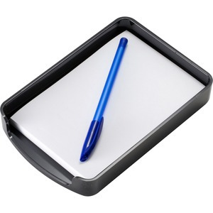 Officemate Memo Holder - Black Plastic Paper Organizer For Desk 4x6 Inches