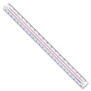 Staedtler 12" Triangular Engineer Scale - STD9871934BK - Shoplet.com