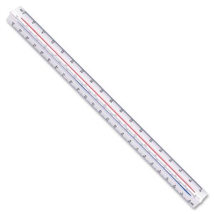 Staedtler 12-Inch Engineer Triangular Metal Scale Ruler
