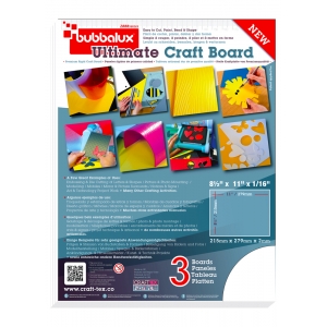 CraftTex Bubbalux Craft Board | Arctic White | 2 Sheets | Large Size | 20  x 30