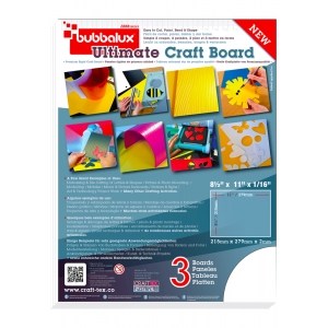 CraftTex Bubbalux Craft Board | Heart Red | 2 Sheets | Large Size | 20 x  30