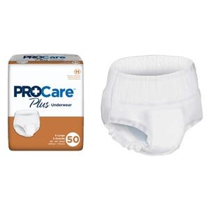 PROCare Plus Protective Underwear, X-Large, 58 - 68 Inch Waist ...