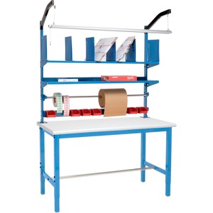 Global Industrial Packing Workbench W/Riser Kit Laminate Safety Edge 72 ...