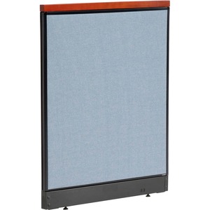 Interion Deluxe Office Partition Panel with Pass Thru Cable 36-1/4