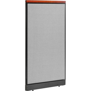 Interion Deluxe Office Partition Panel with Pass Thru Cable 36-1/4