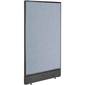 Interion Non-Electric Office Partition Panel with Raceway 24-1/4